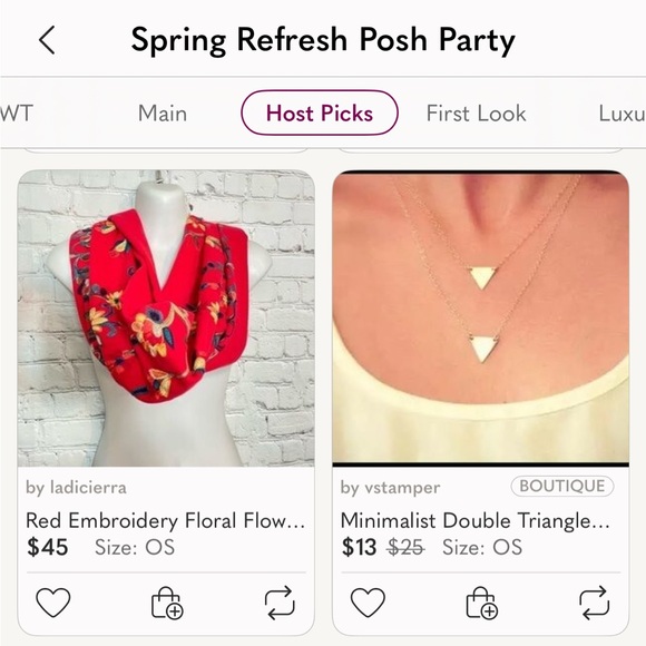 ✨Host Pick✨Minimalist Double Triangle Layered Necklace – Gold - Picture 3 of 3